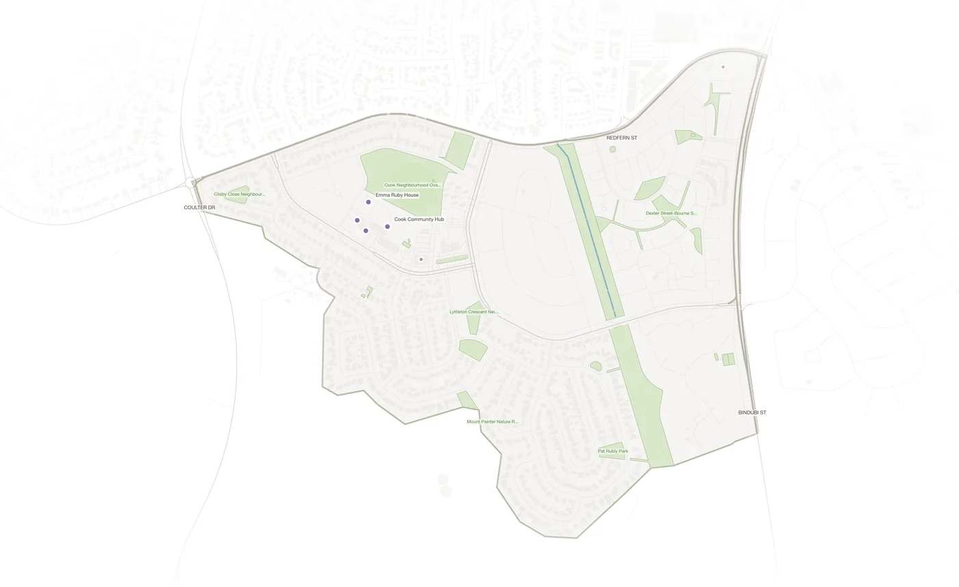 Cook urban fabric map