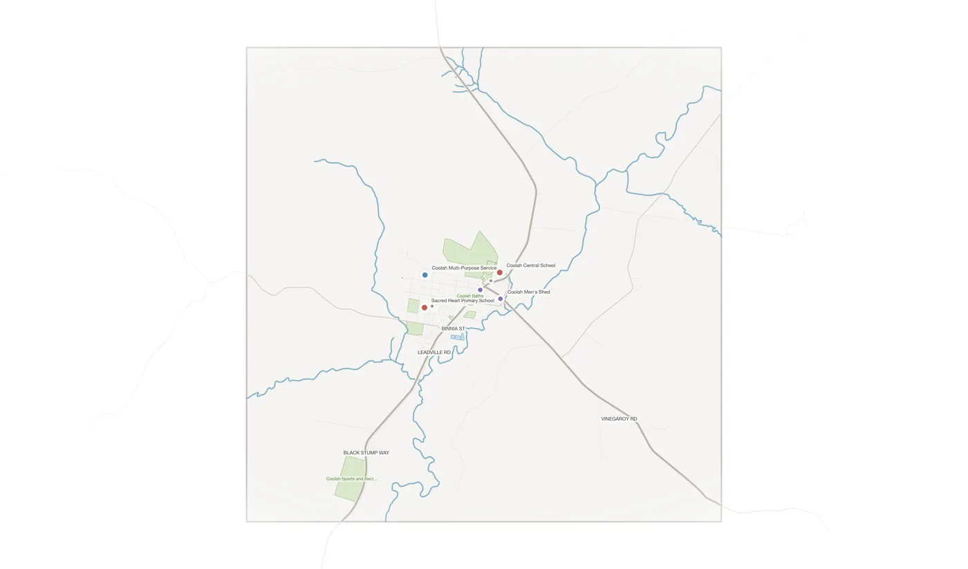 Coolah urban fabric map