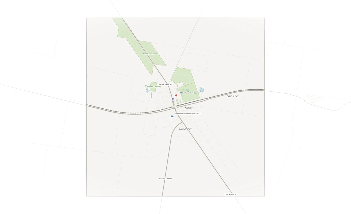 Coolamon urban fabric map
