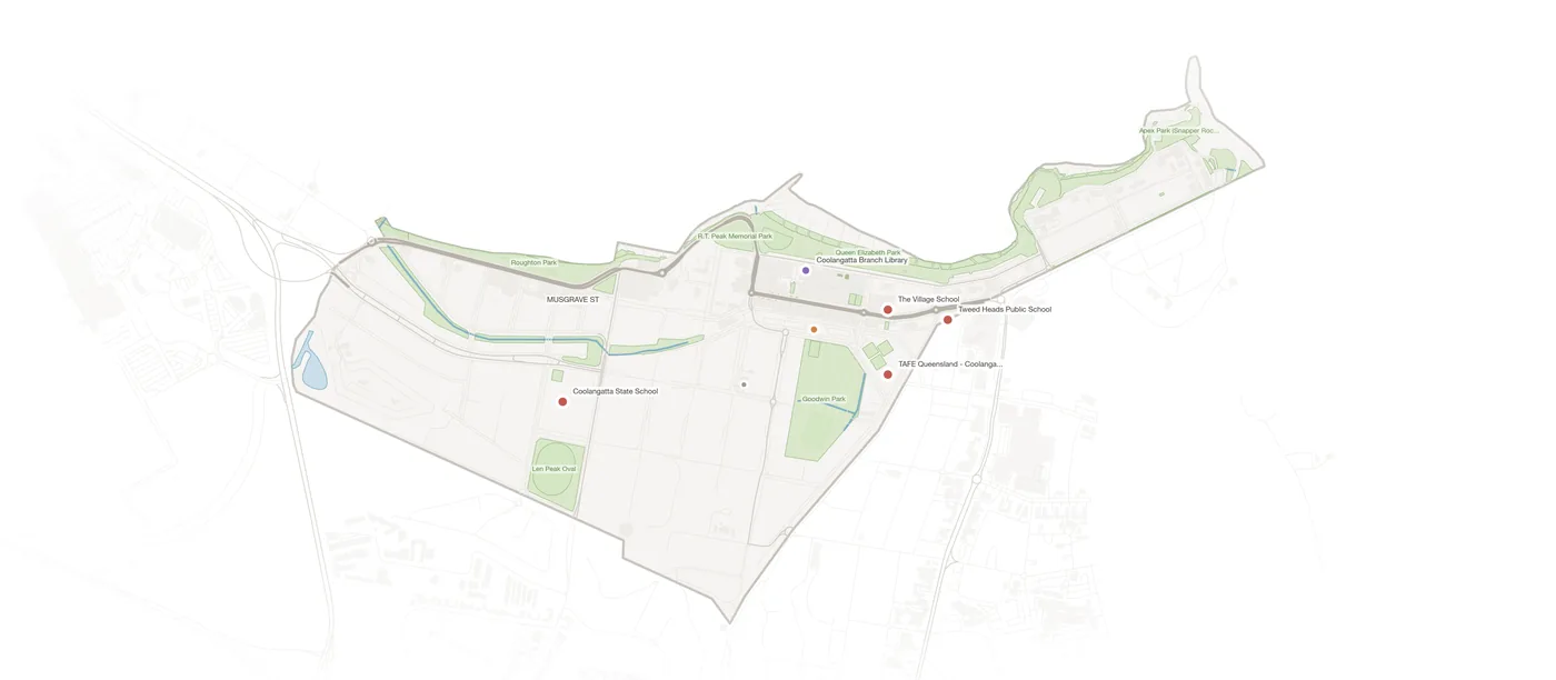 Coolangatta urban fabric map