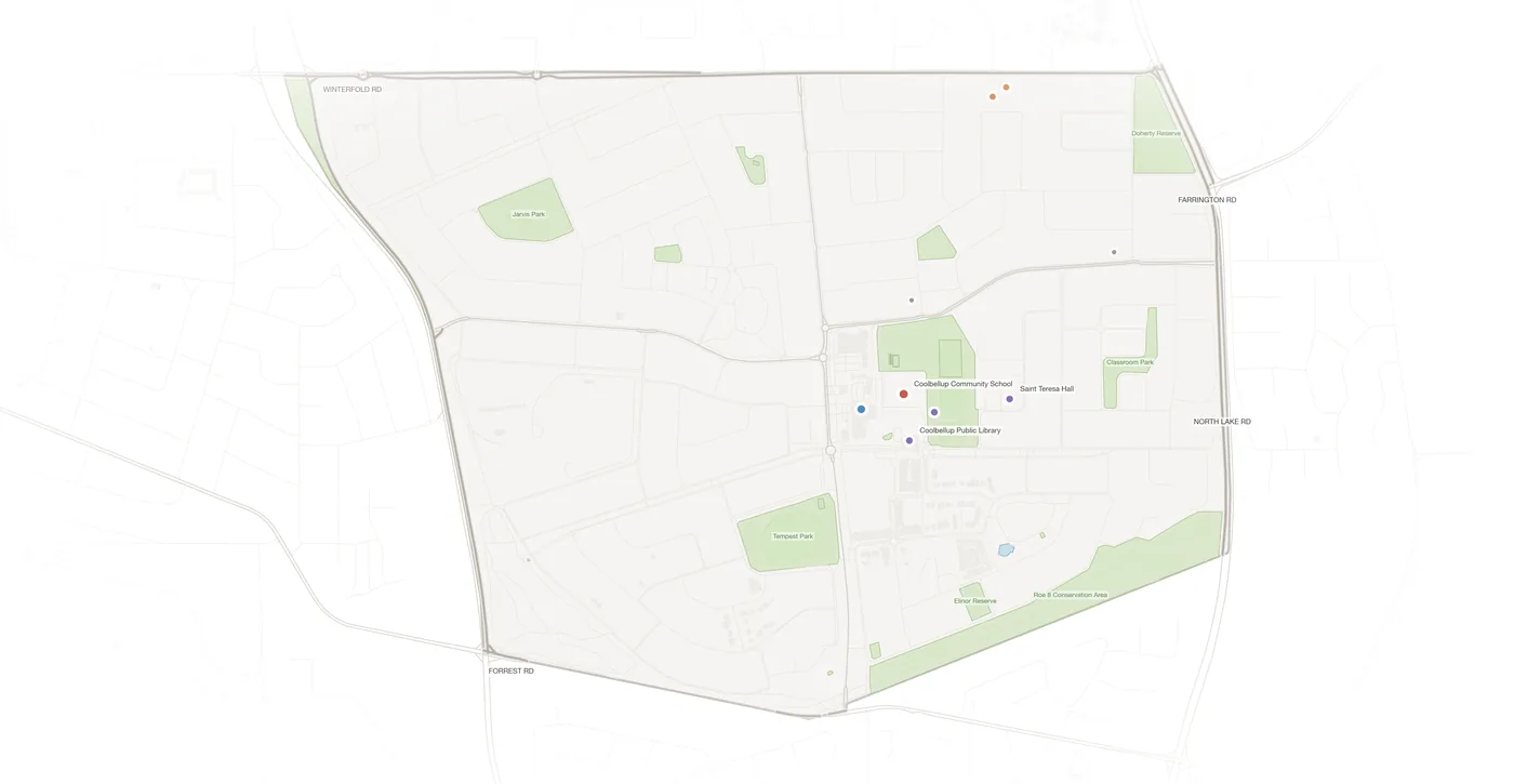 Coolbellup urban fabric map