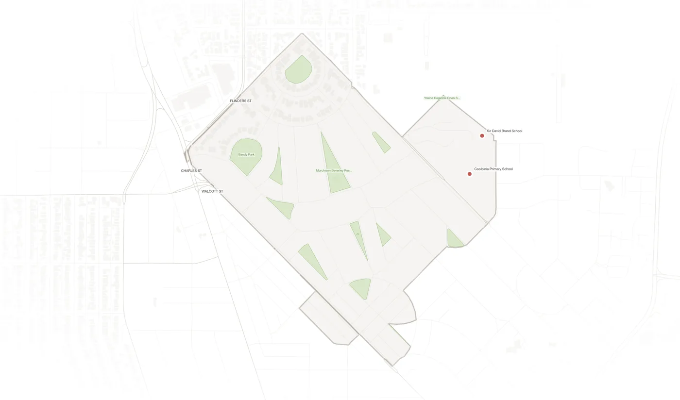 Coolbinia urban fabric map
