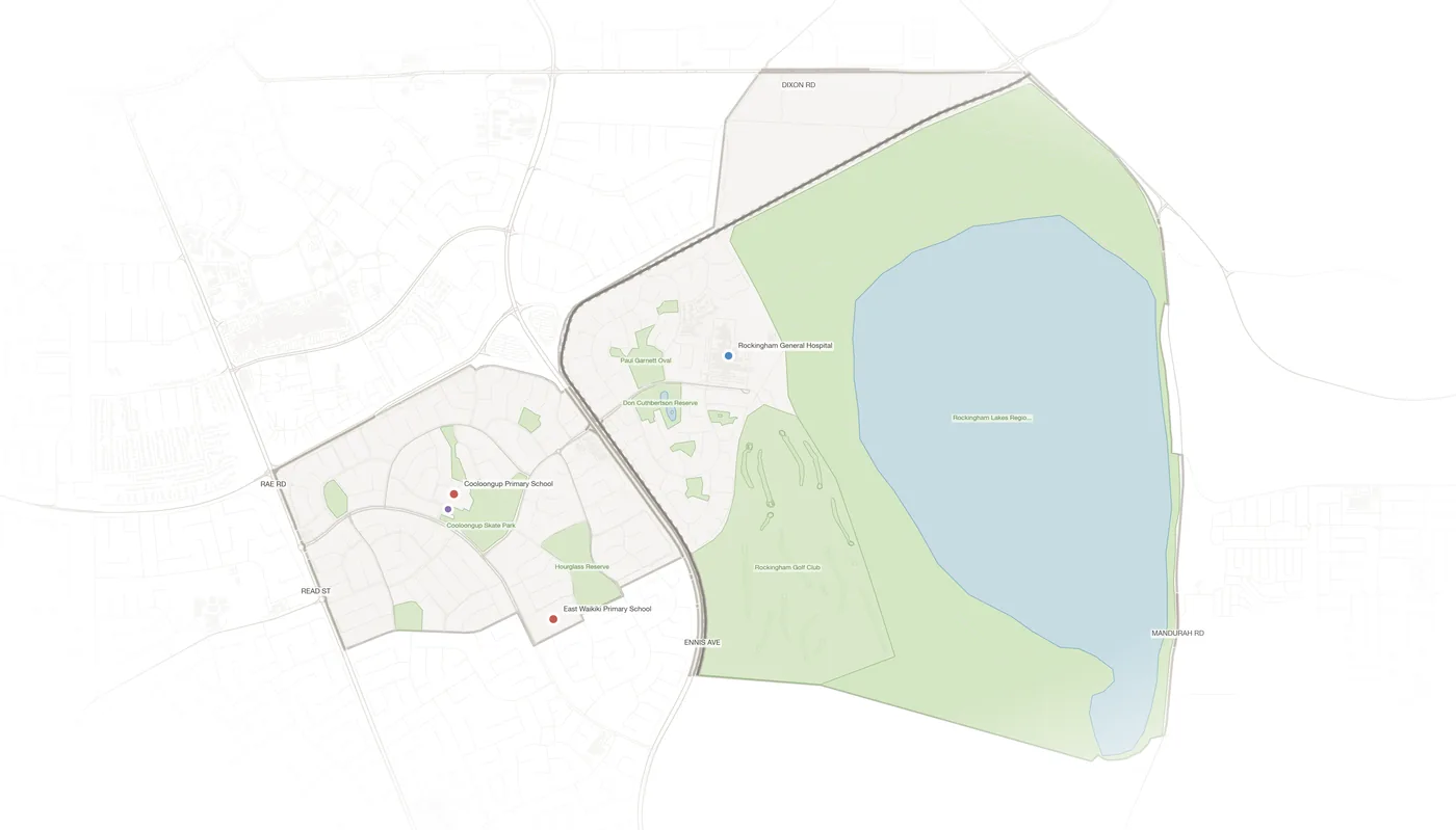 Cooloongup urban fabric map