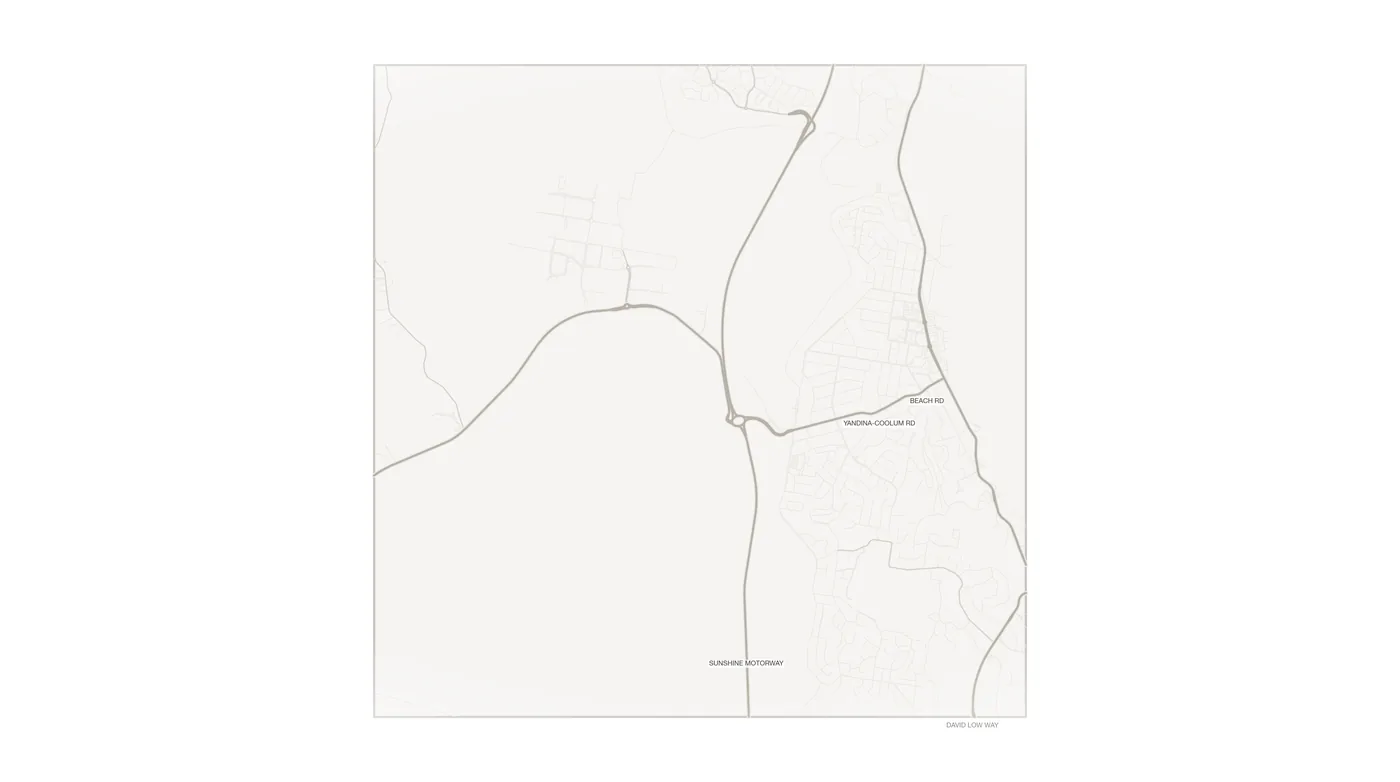 Coolum Beach urban fabric map