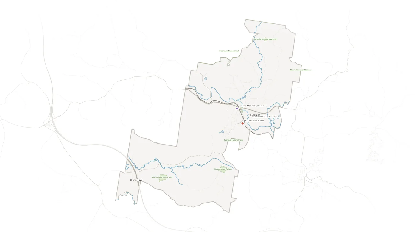 Cooran urban fabric map