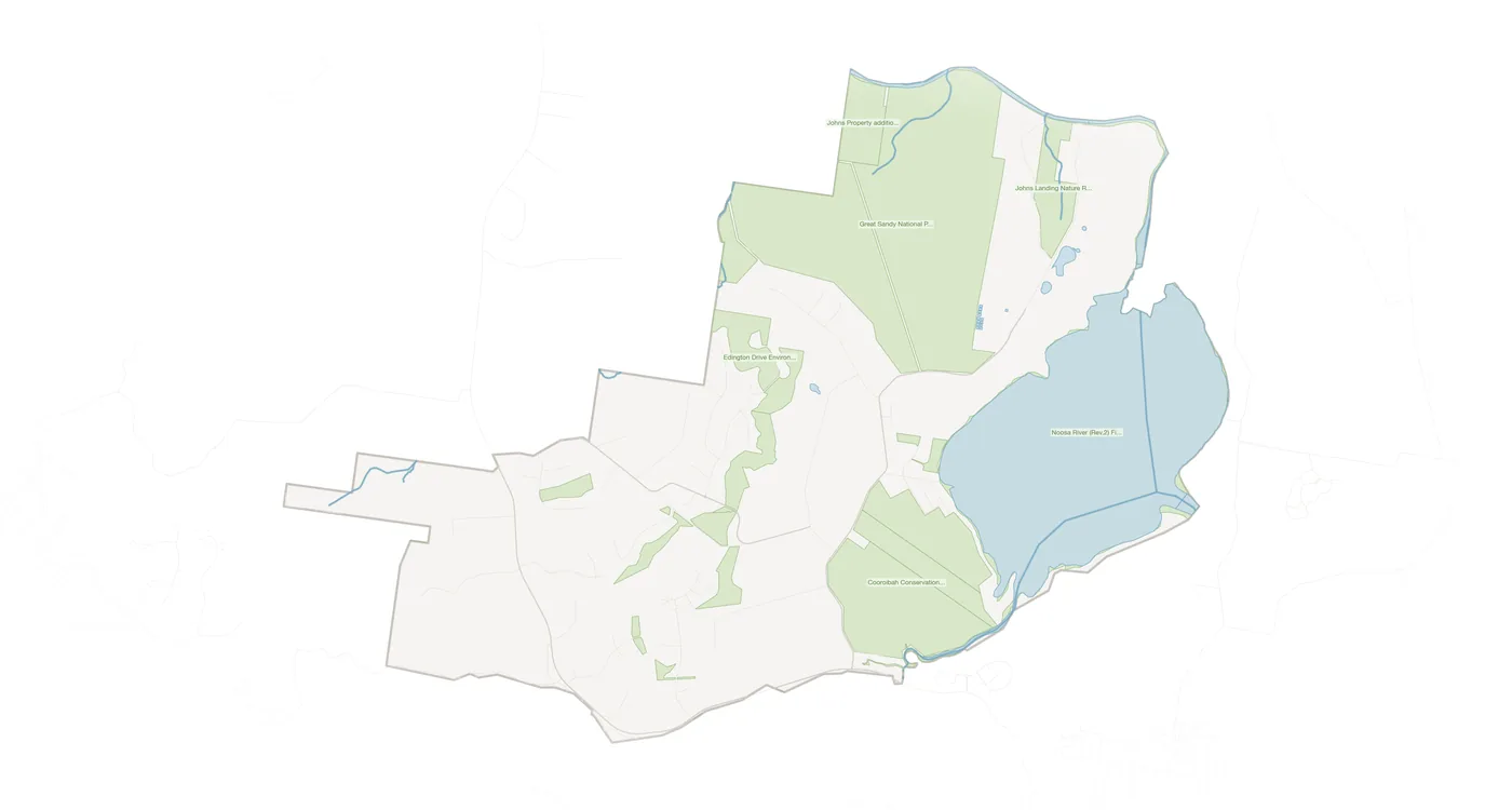 Cooroibah urban fabric map