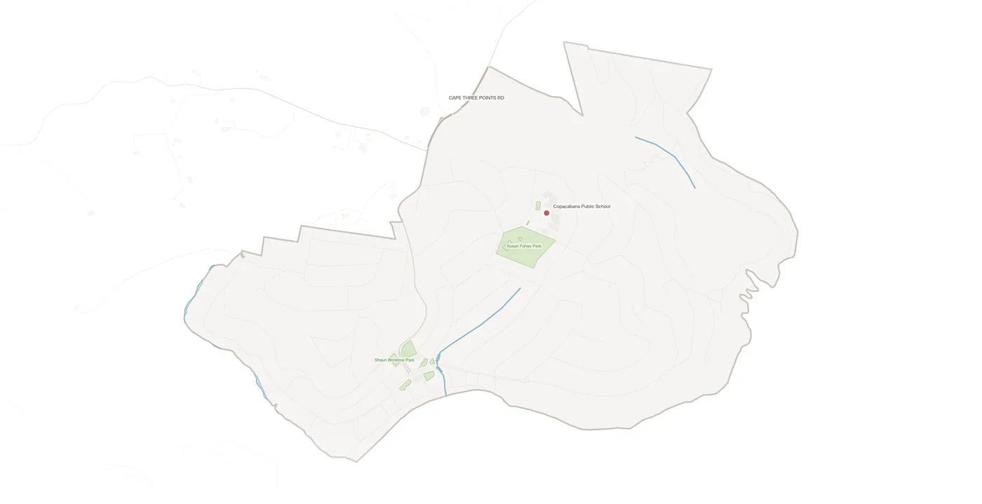 Copacabana urban fabric map