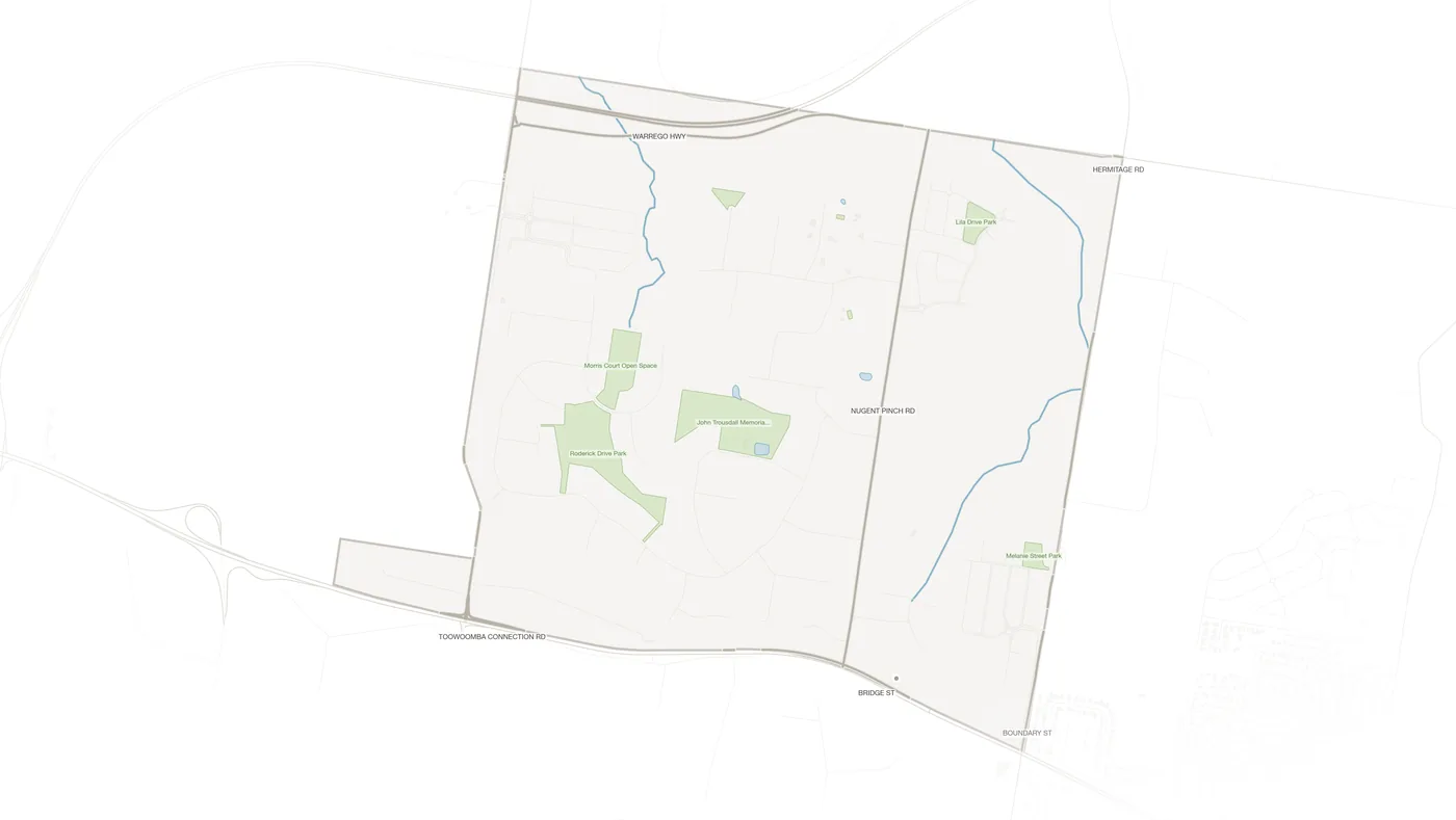Cotswold Hills urban fabric map