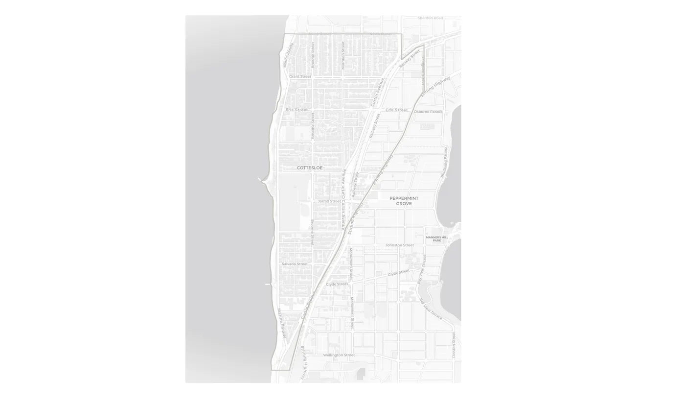 Cottesloe urban fabric map