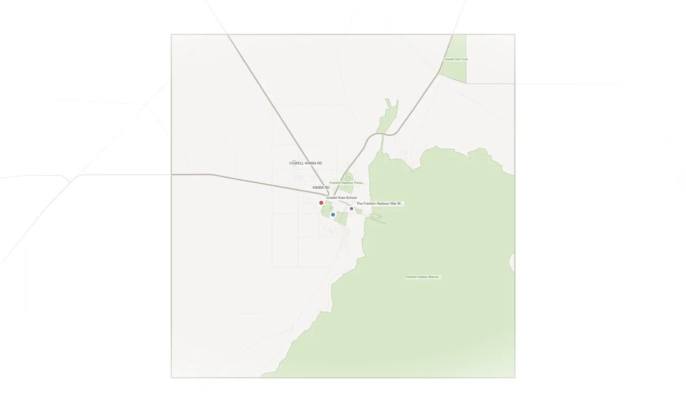 Cowell urban fabric map