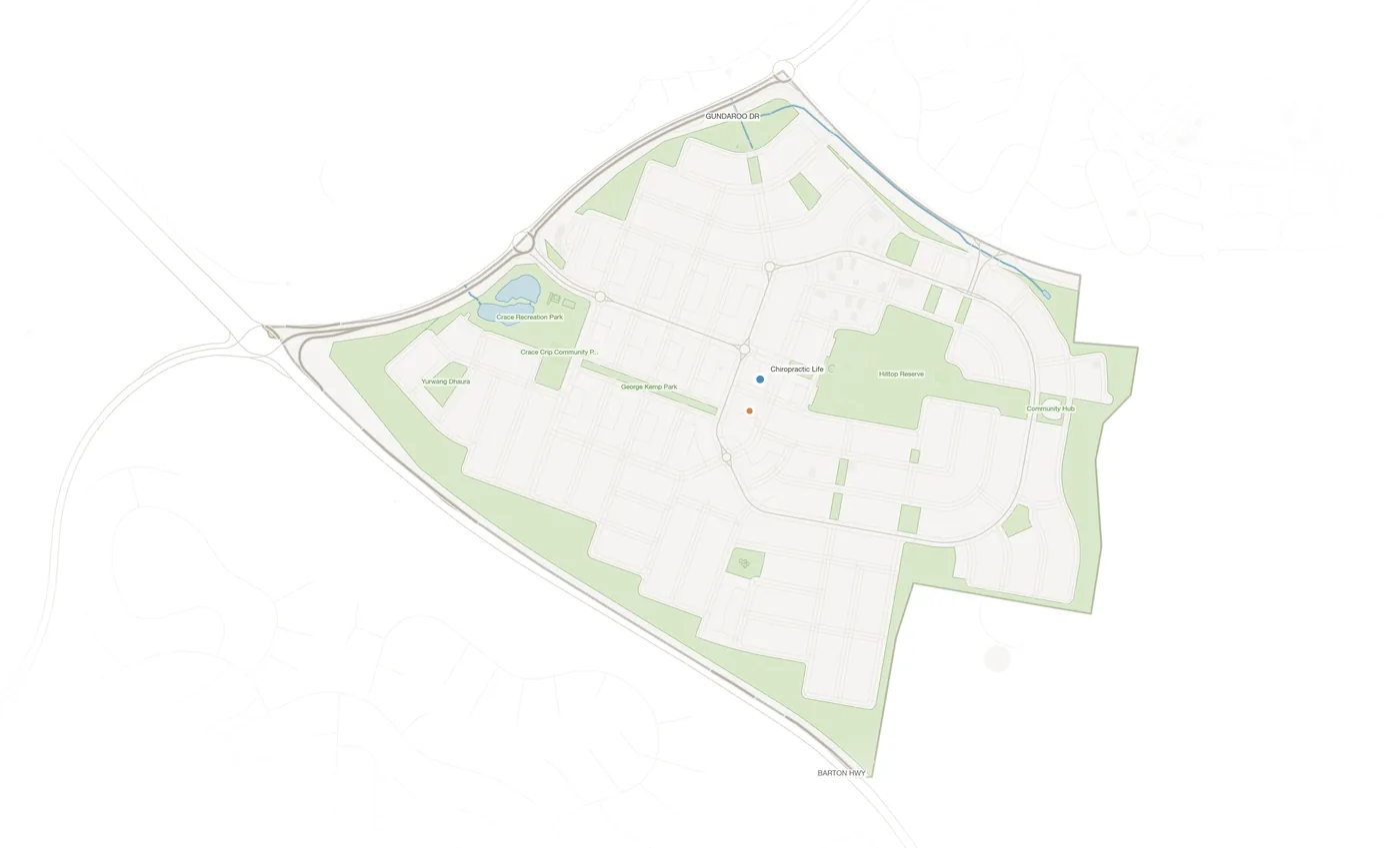 Crace urban fabric map