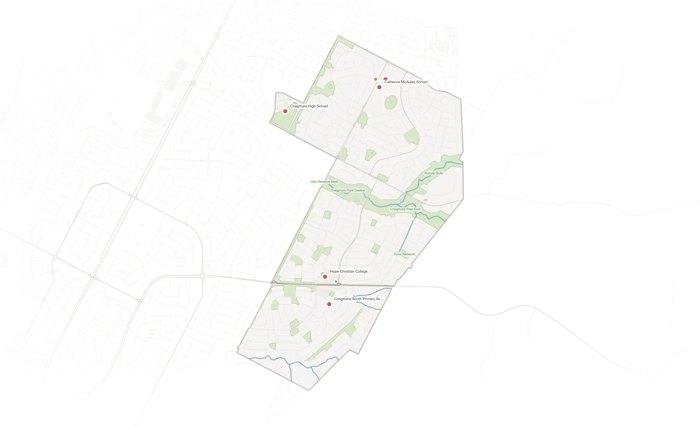 Craigmore urban fabric map