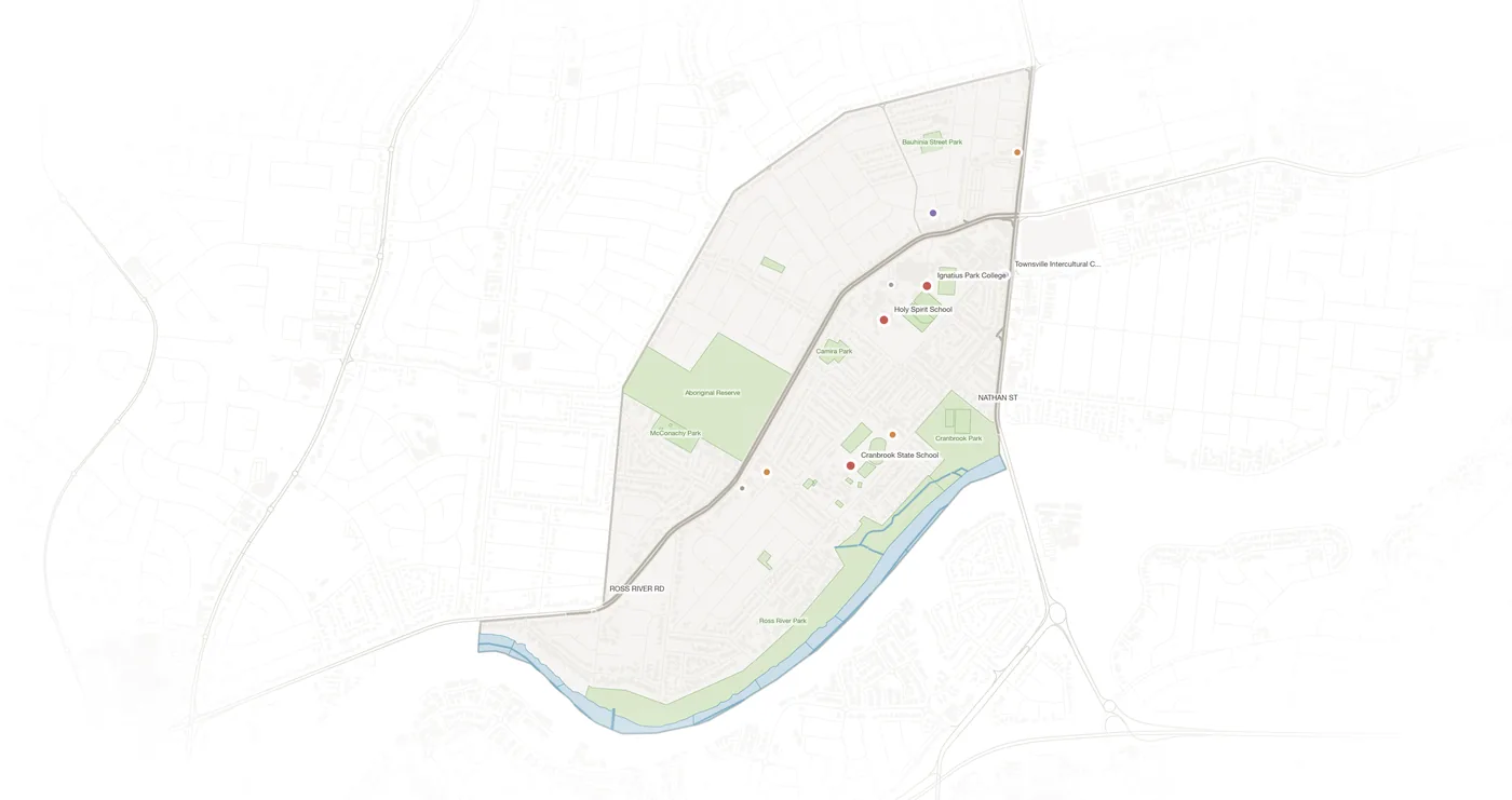 Cranbrook urban fabric map