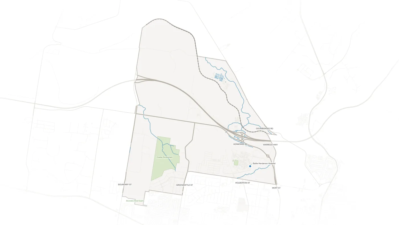 Cranley urban fabric map