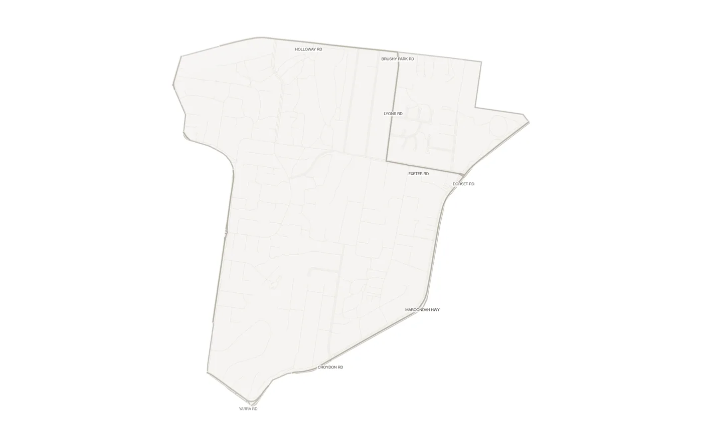 Croydon North urban fabric map