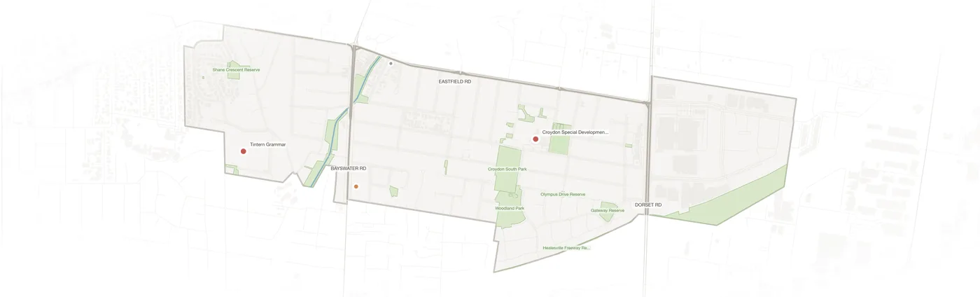 Croydon South urban fabric map