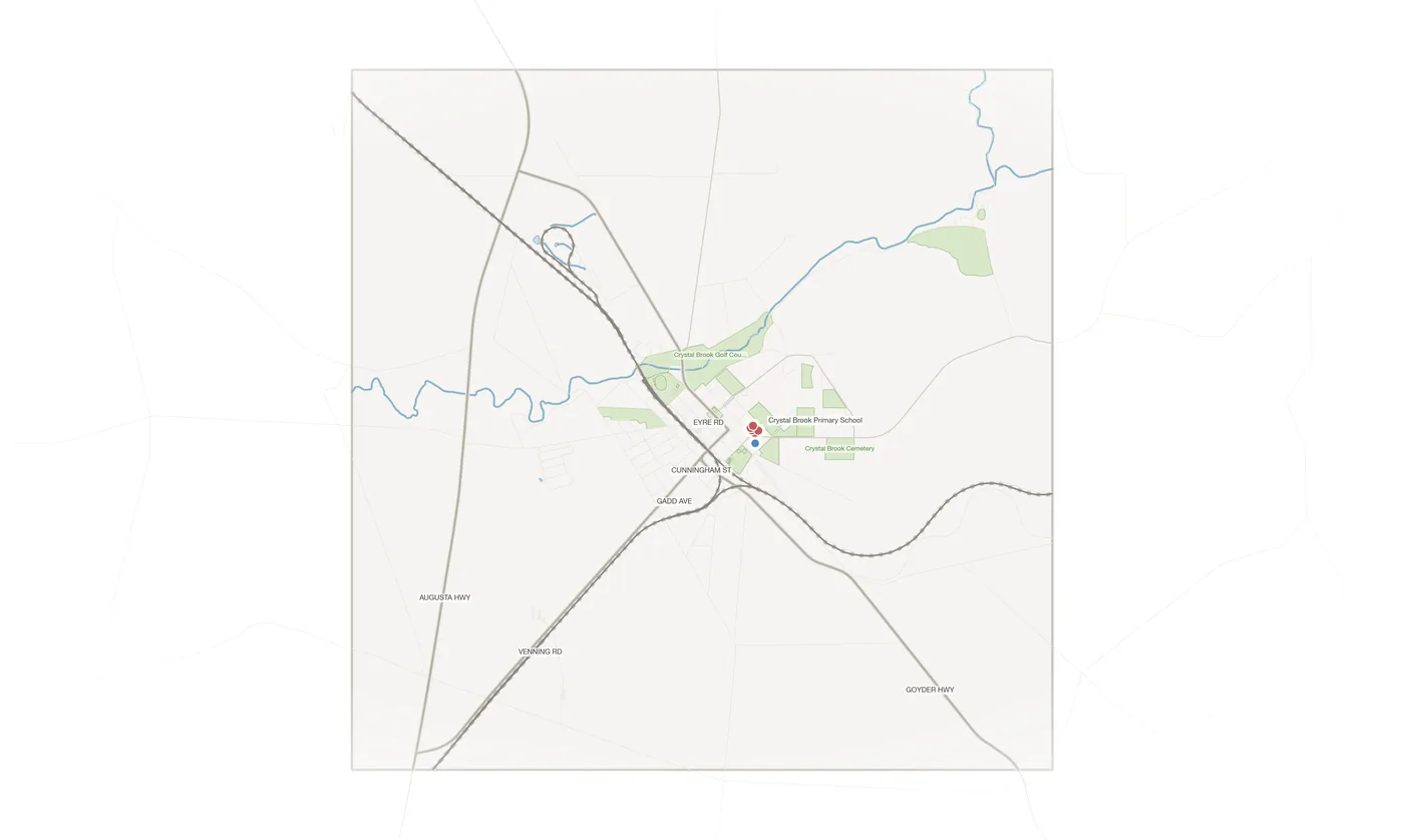 Crystal Brook urban fabric map
