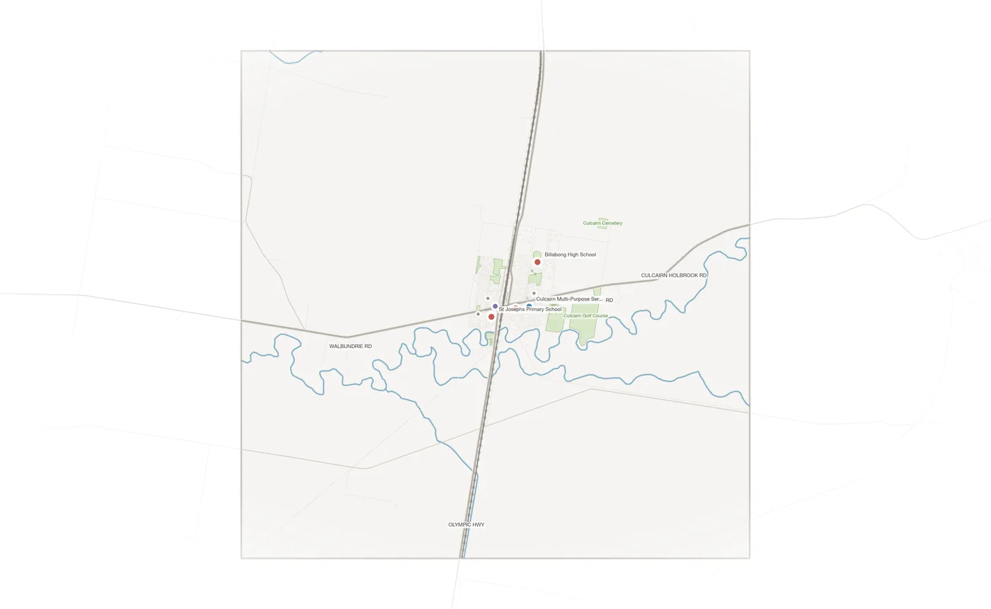 Culcairn urban fabric map