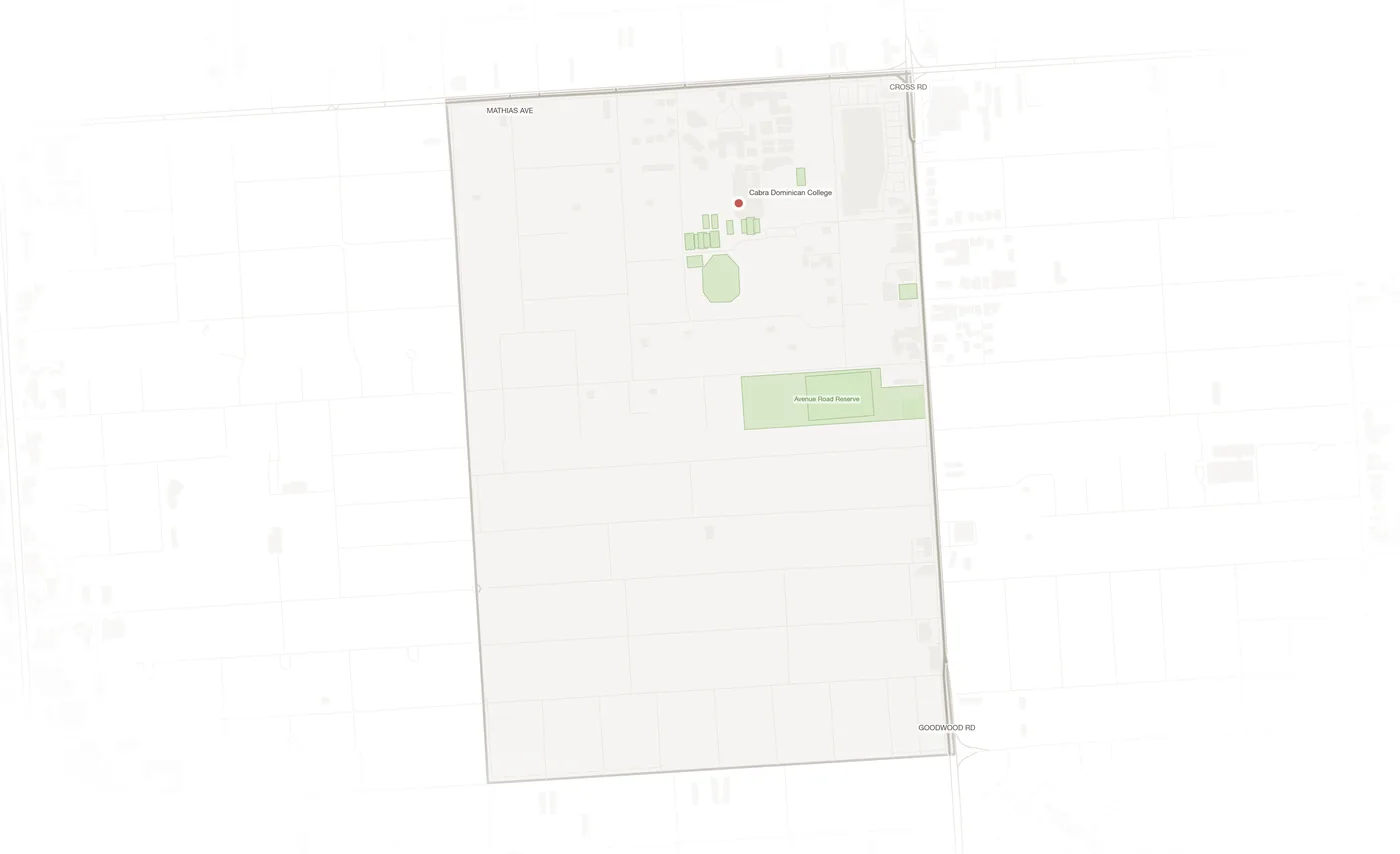 Cumberland Park urban fabric map