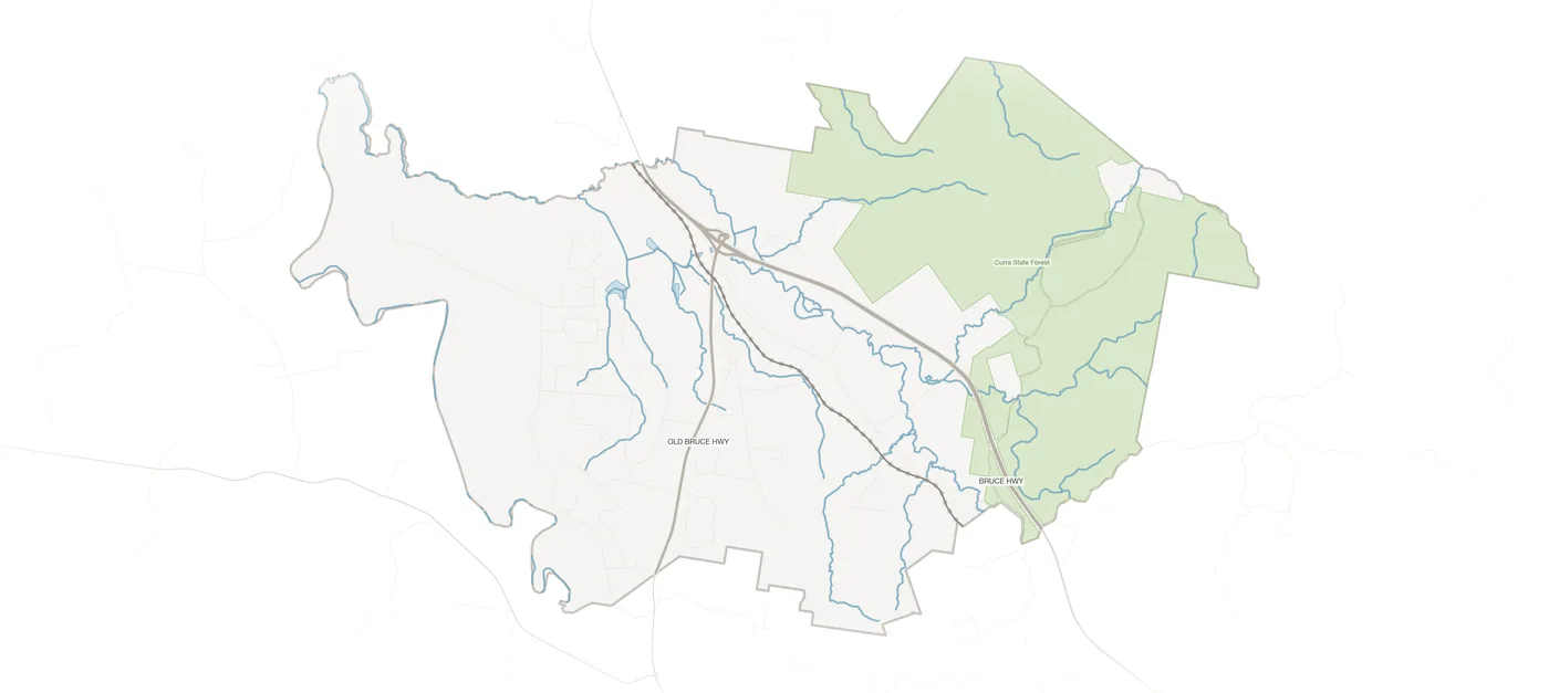 Curra urban fabric map