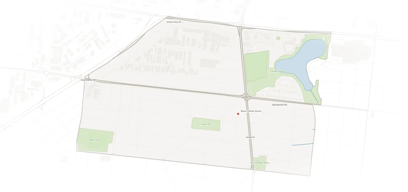 Currajong urban fabric map