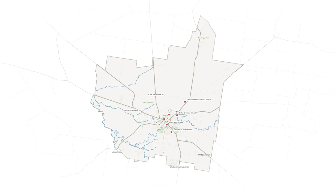 Dalby urban fabric map