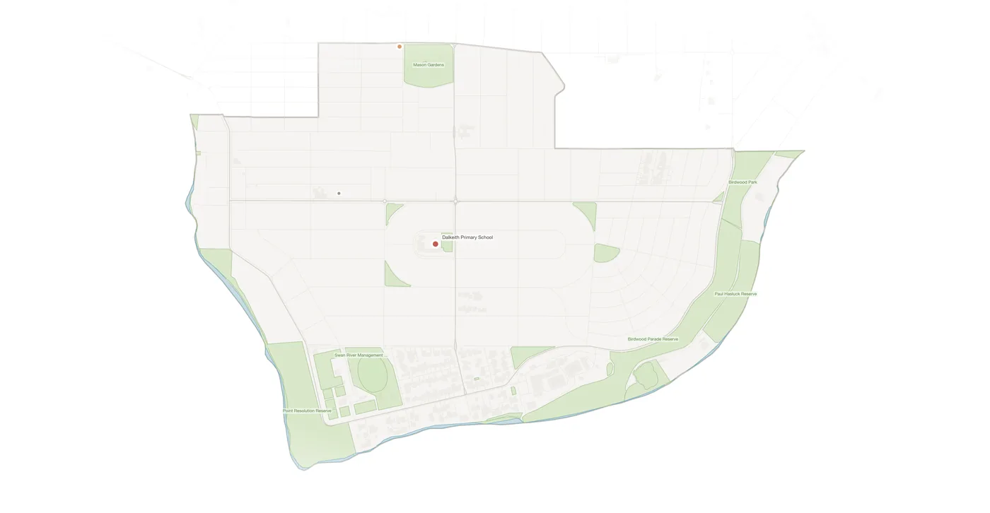 Dalkeith urban fabric map