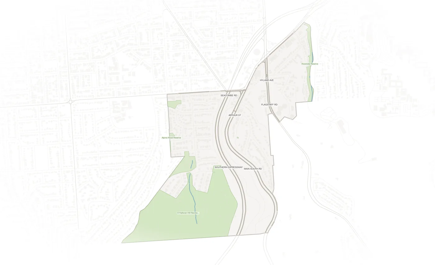 Darlington urban fabric map