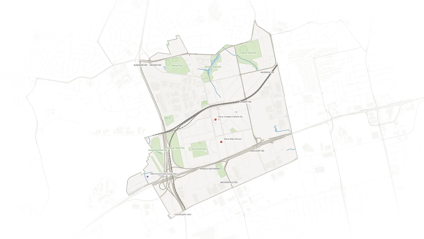 Darra urban fabric map