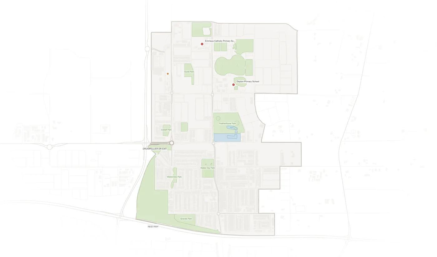 Dayton urban fabric map