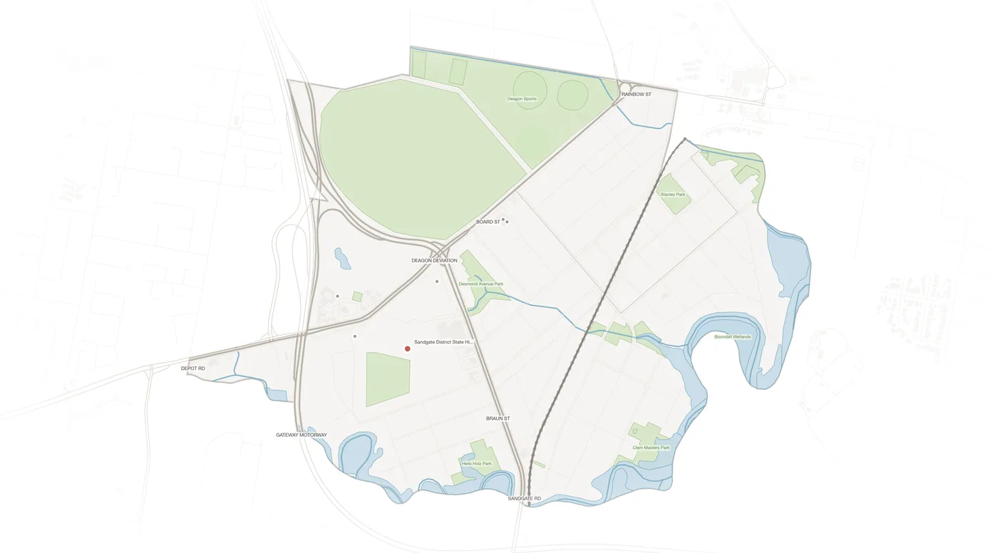 Deagon urban fabric map