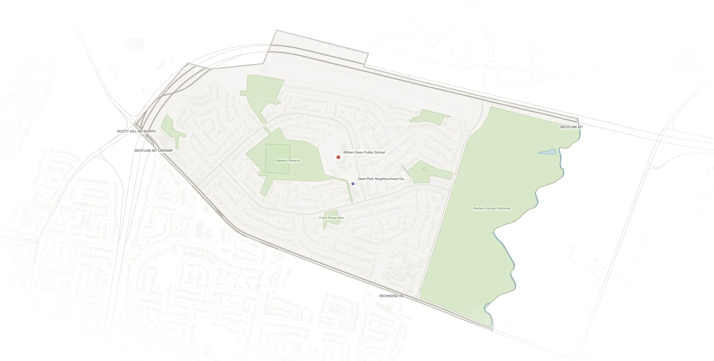 Dean Park urban fabric map