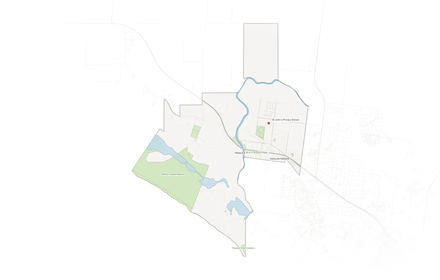 Dennington urban fabric map