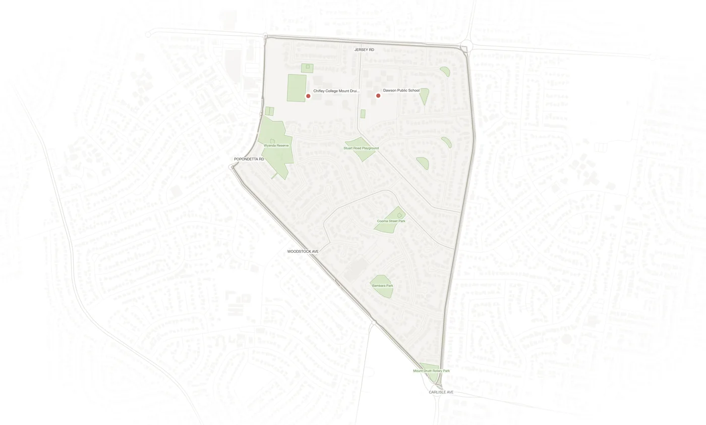 Dharruk urban fabric map