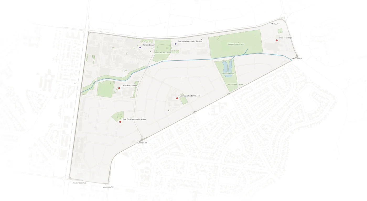Dickson urban fabric map