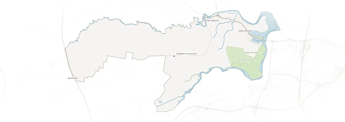 Diddillibah urban fabric map