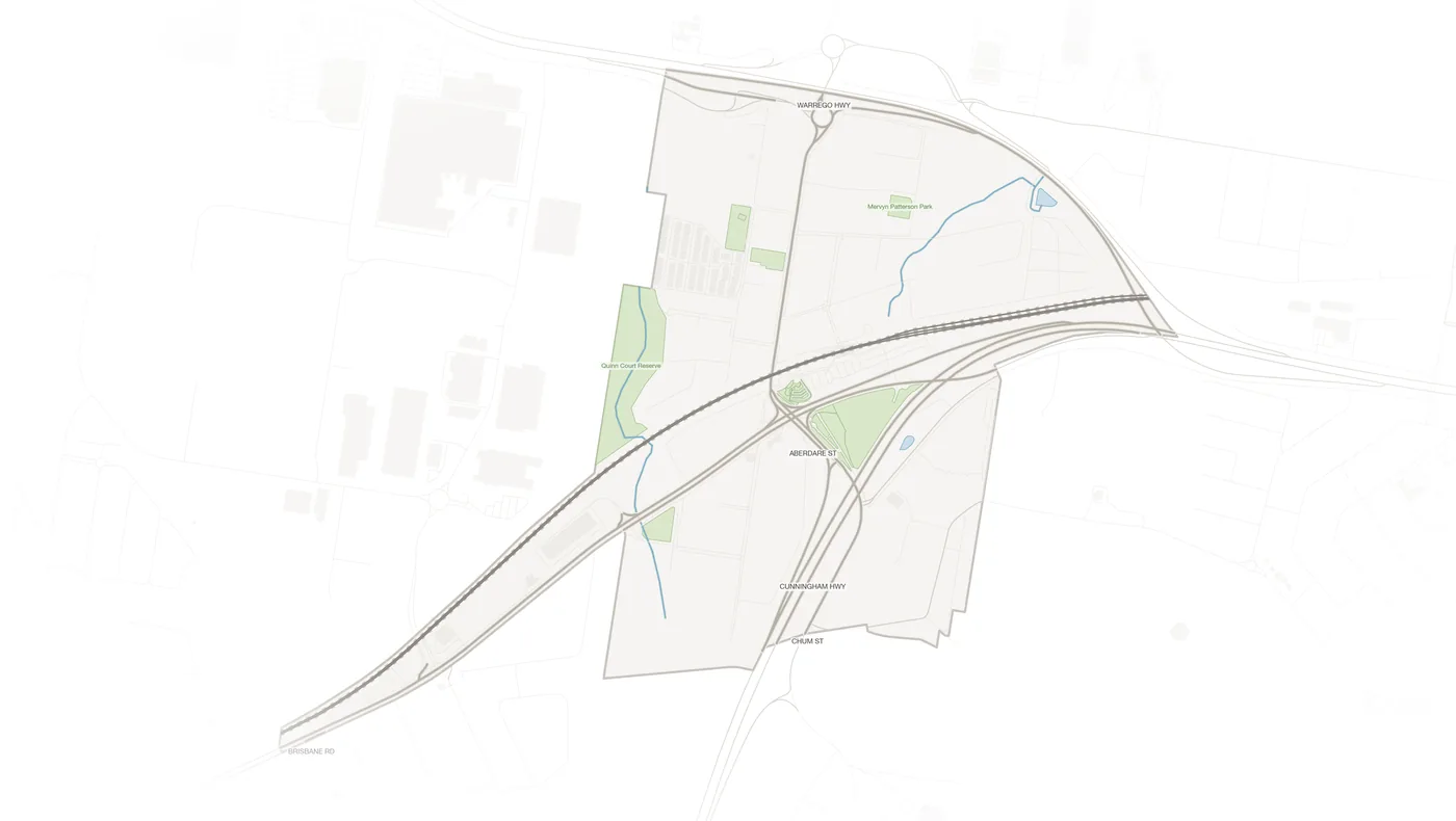 Dinmore urban fabric map