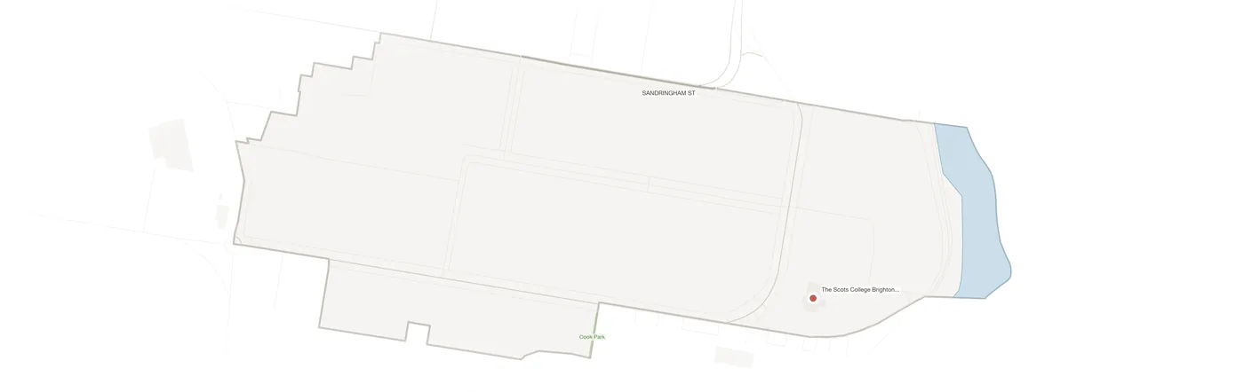 Dolls Point urban fabric map