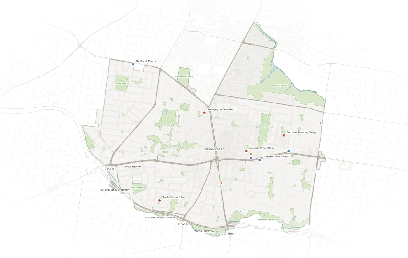 Doncaster urban fabric map