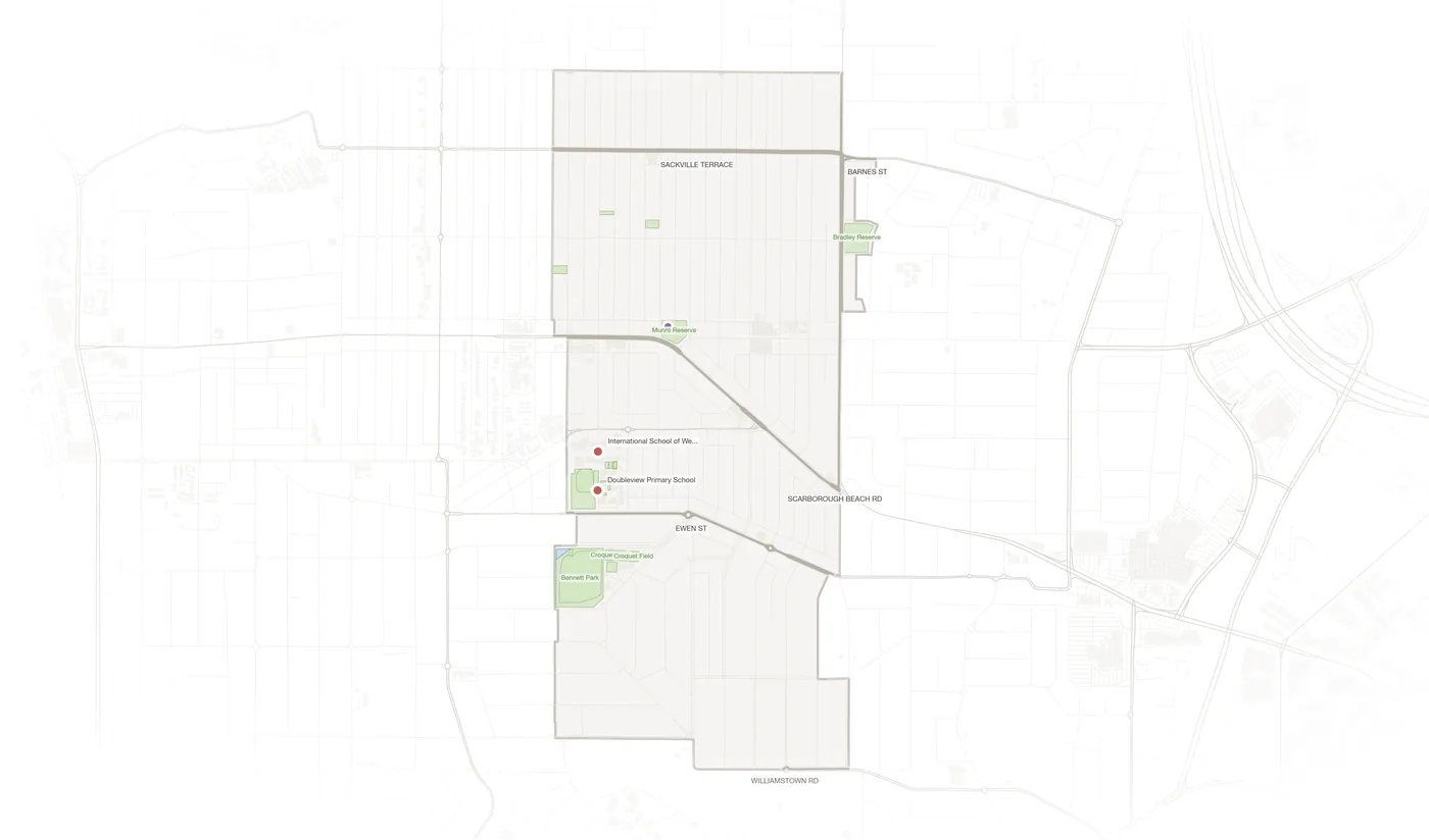 Doubleview urban fabric map