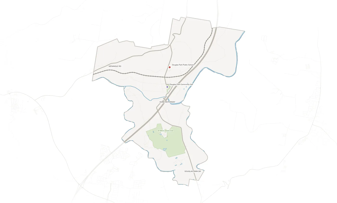Douglas Park urban fabric map