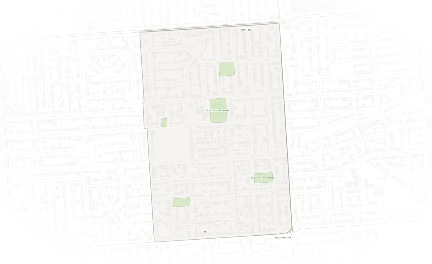 Dover Gardens urban fabric map