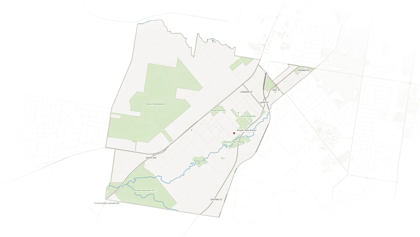 Drayton urban fabric map