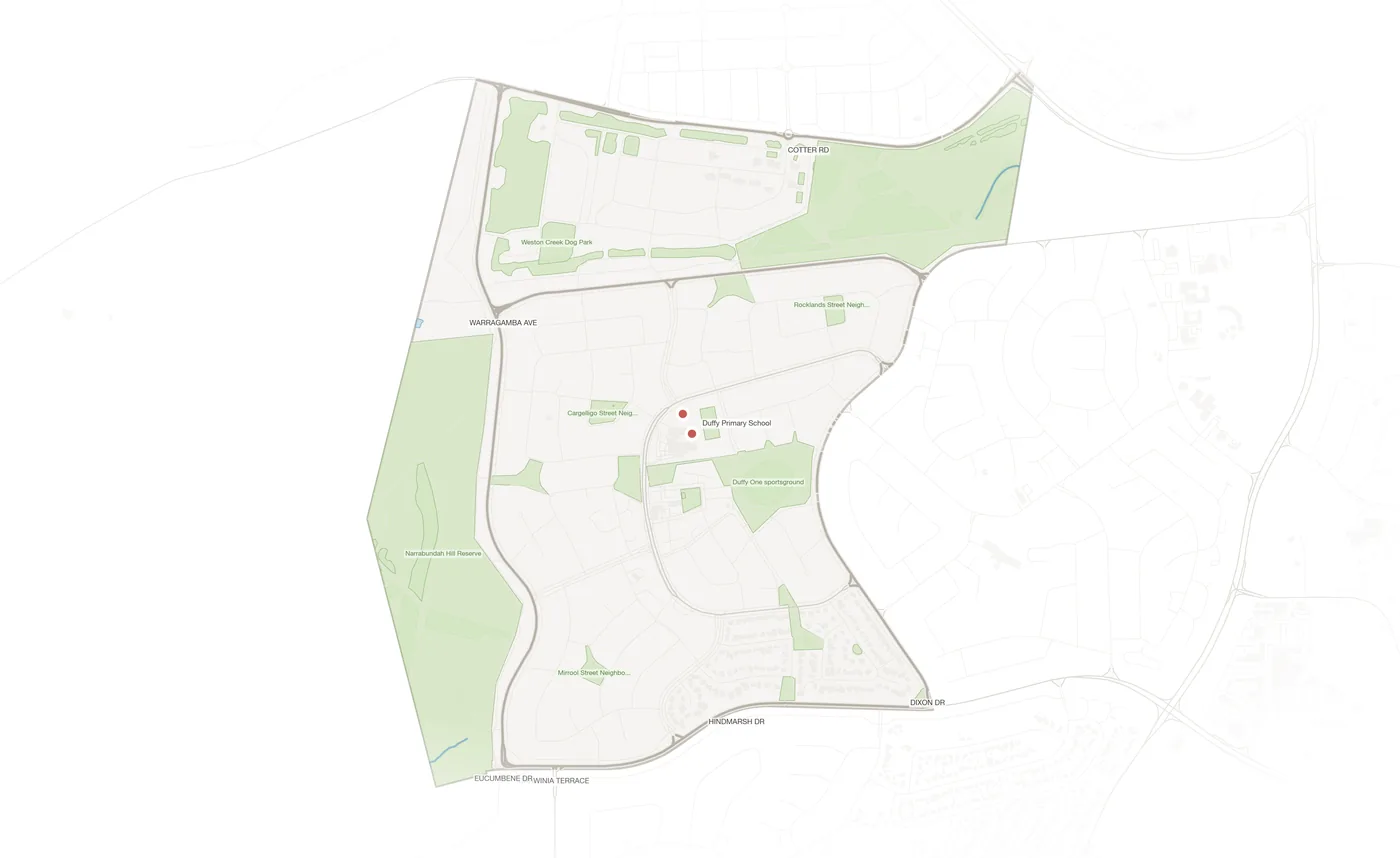 Duffy urban fabric map