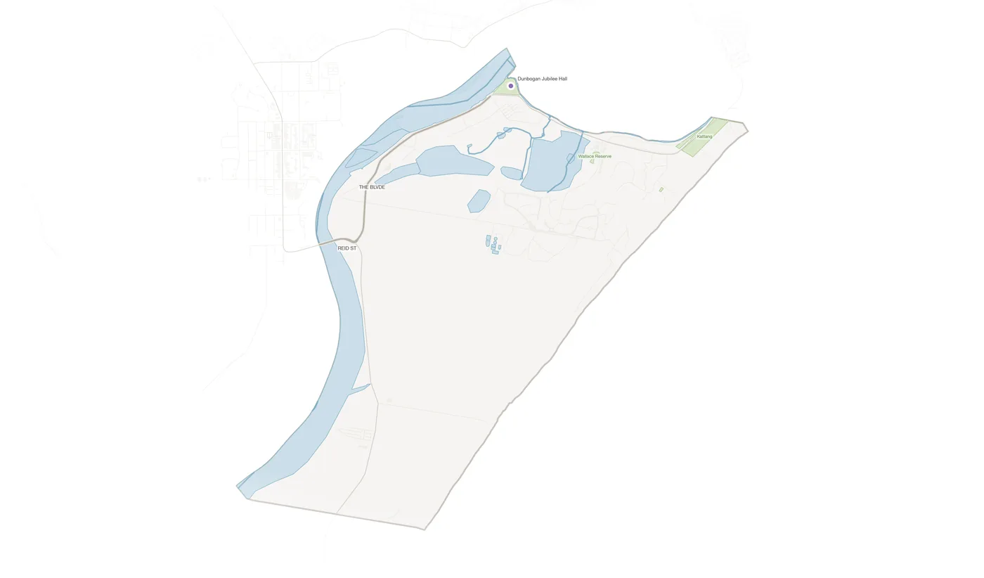 Dunbogan urban fabric map
