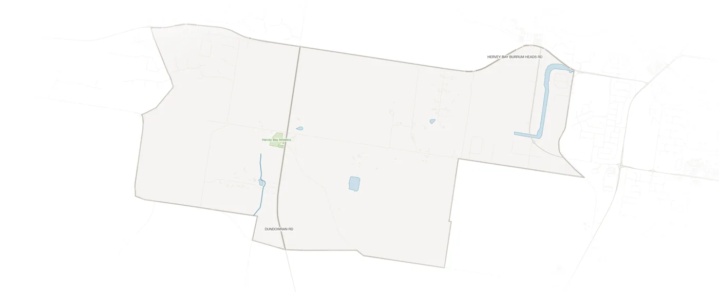 Dundowran urban fabric map