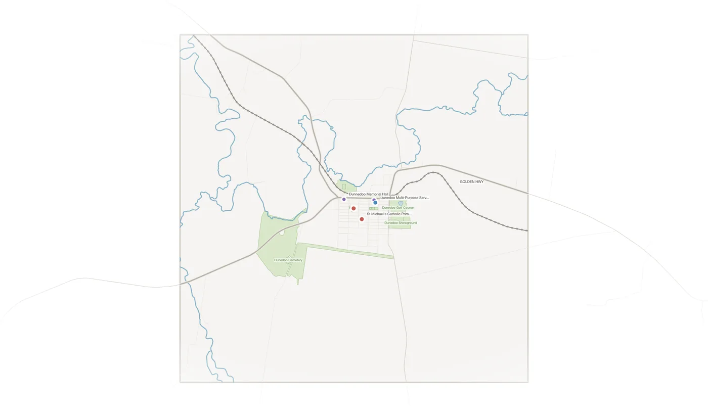 Dunedoo urban fabric map