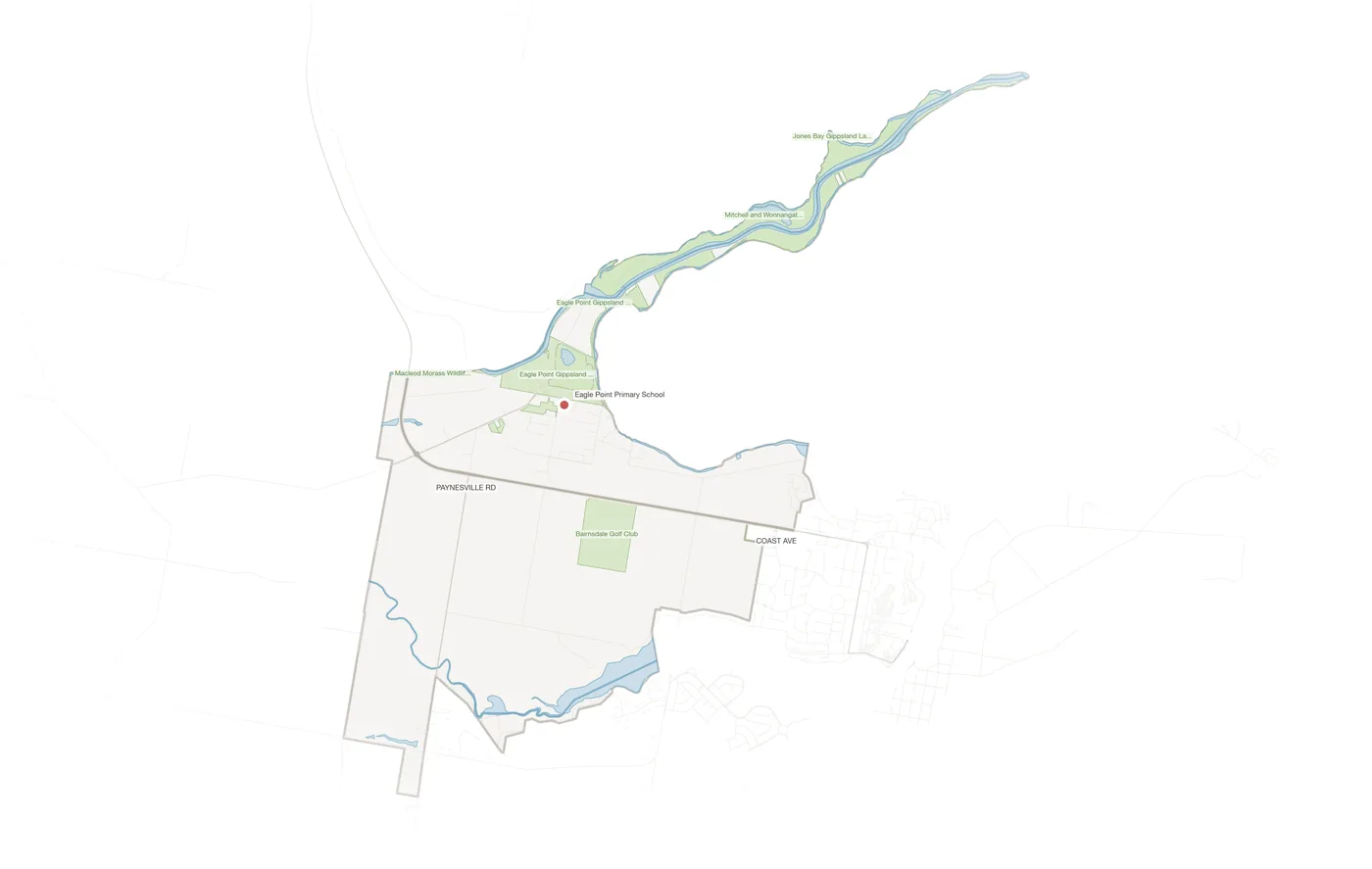 Eagle Point urban fabric map