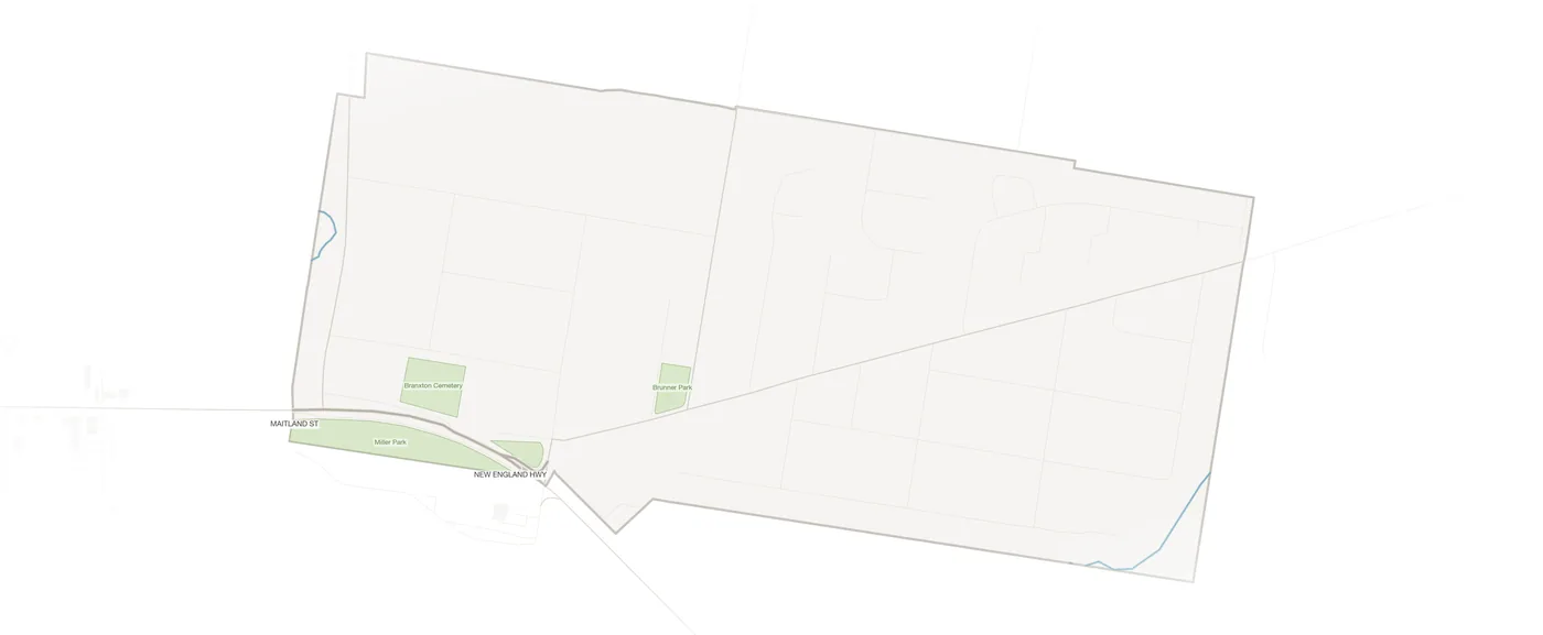 East Branxton urban fabric map