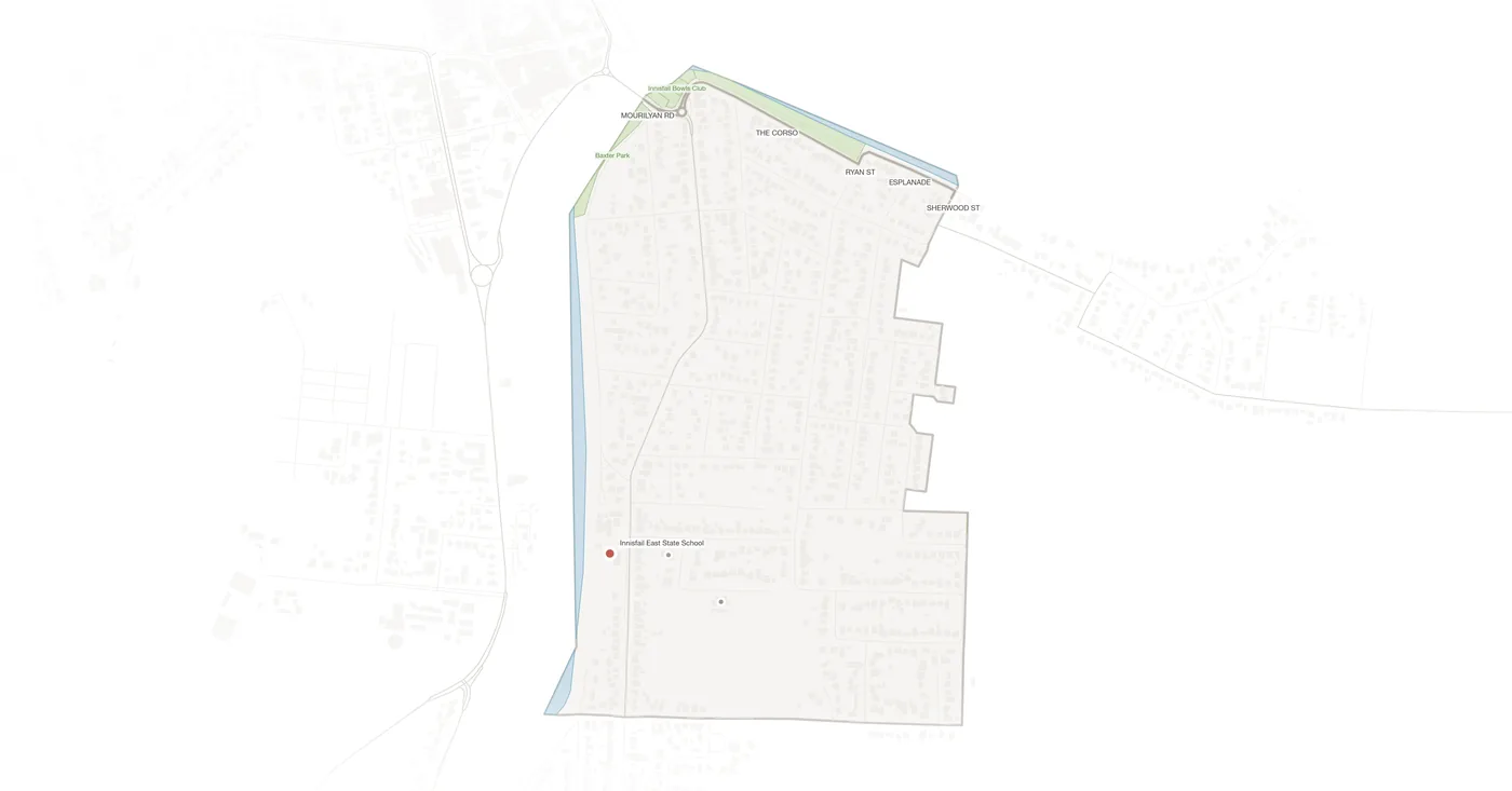 East Innisfail urban fabric map